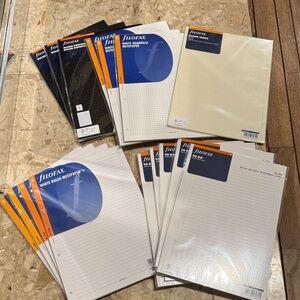 filoFAX A4 Organizer Refill White Notepad, Ruled and To-Do Sheet Bundle